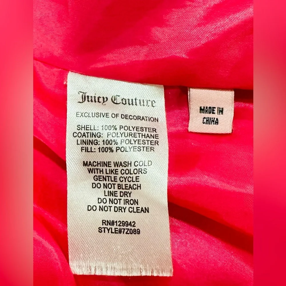 Juicy Couture‎ Girls Coat Winter Quilted Jacket Pink Size L(14)